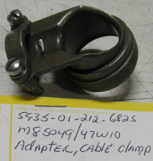 M85049/47W10 90° Strain Relief 5935-01-212-6825 Clamp; Cable MIL-C-85049/47 SAE-AS85049/47 WRD7
