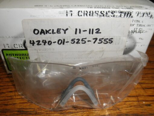 Oakley 11-112 Clear SI Ballistic M Frame 2.0 Strike Replacement Lens 4240-01-525-7555 L1A10