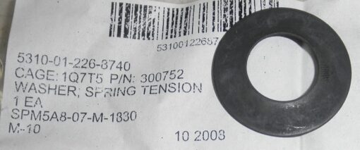 Hyster 300752 Washer; Spring Tension 5310-01-226-8740 R3C9A