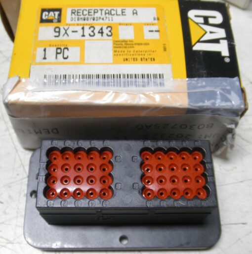 CAT 9X-1343 9X1343 Caterpillar Receptacle 143-5176-43 Connector Body; Receptacle; Electrical L1A4