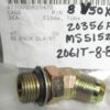 8 V5OX-S NOS Elbow Adapter 37° Flare / SAE-ORB 4730-00-062-5470 8V50XS 20356FX MS51528B8 2061T-8-8S New Old Stock; light oxidation may be present. L1C9