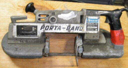 Rockwell 725 PORTA-BAND 5130-01-396-6389 Used; Tested Here. Engravings present. Detachable Blade guide is damaged; see all photos. R5C4