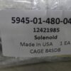 12421985-001 19207-12421985-001 5945-01-480-0484 Solenoid; Electrical Replaces 12420985 5945-01-470-5157 R1B5