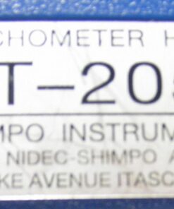 Shimpo DT-205L 6680-01-378-6490 Tachometer; Electric; Nonself-Generating. Used; has a few paint chips. 6 additional parts inside case. Unable to verify operation. Selling as parts only. L3A3