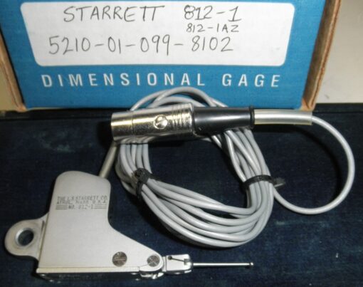 5210-01-099-8102 Starrett® 812-1 Lever LVDT Gaging Head 812-1AZ 812-1Z Used; no sign of damage or abuse. L1C13