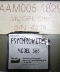 566 Psychrometer Bendix Psychron. Engraved. Includes Case, Instructions and Ruler. Wet Bulb Hygrometer Analog Weather Friez Instrument Division Bendix Aviation L2A2-1