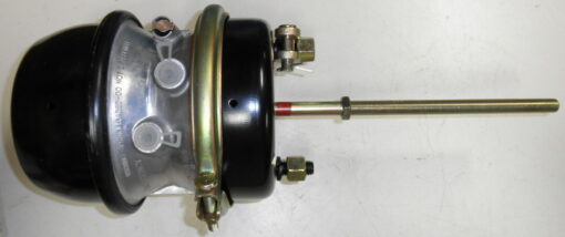 New 3030 Air Brake Chamber, CBT part number T3030, With Clevis and Cage Bolt, 3030 Air Brake Chamber T3030, 12-3/8 Rod, 2-1/2 Stroke, 64mm stroke, 3030 Chamber With Clevis and Cage Bolt, Type 30/30, With Clevis, Same As Midwest WA3030T, Sirco A3030S, Automann 179.SB3030S, K3030C, SBT3030, 3030C, Dayton 3030CIS, 85132758, 3099003, 3430051, Leland BT3030T, Euclid E-BC3030C, BWP M-3030COM, Fleetcraft 1010470, Newstar S-16987, Automann 179.SB3030, Automann 179.SB3030TP, Automann SB3030, 1010437, 1010447, Spicer 14-493, Spicer 14-521, Spicer 14-522, Blue Bird 3400123, MGM 3430051, Bendix 5007132, Leland BS3030T, Leland BT3030T, Leland T3030T, Euclid E-BC3030C, Euclid GC3030, Euclid LC3030, Dana M16WR107, Dana M16WR122, R5A5 
