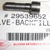 Brand new OEM Allison C1 Clutch Backfill Valve, Allison 29539652, 3010-01-512-5988, Fits 1000, 2000, and 2400 series transmissions, 29539652, Allison C1 Clutch Backfill Valve, 3010-01-512-5988 Diaphragm; Clutch Control Valve, Rotary Sweeper, VALVE-BACKFILL; C1 CLUTCH, Elgin Runway Sweeper, R2A2